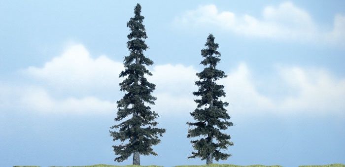 Woodland Scenics TR1621 - Premium Spruce Tree 5" to 4" (2)