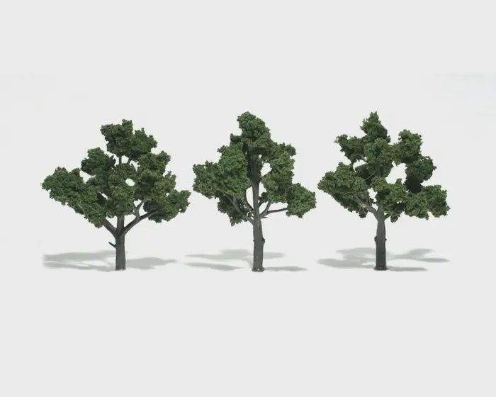 WOODLAND SCENICS TR1510 3 DECIDUOUS TREES (MEDIUM GREEN)