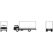 Athearn HO RTR Ford C Box Van, Black - ATH2745