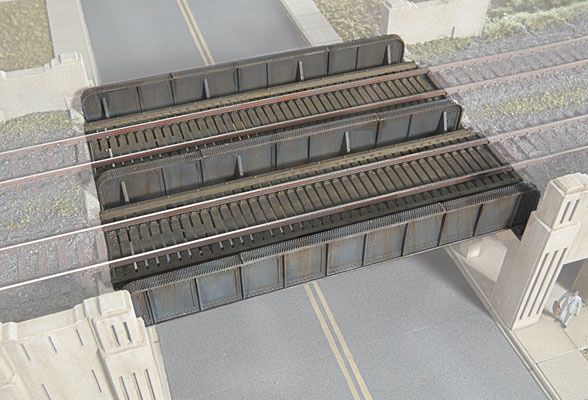Walthers Cornerstone HO 933-2948 Through Plate-Girder Bridge 2 Spans - Kit