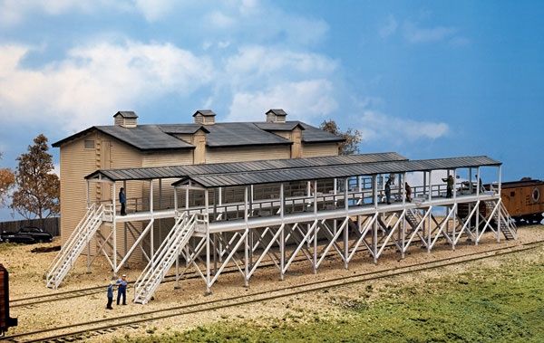 Walthers Cornerstone N 933-3245 Ice House &amp; Icing Platforms - Kit