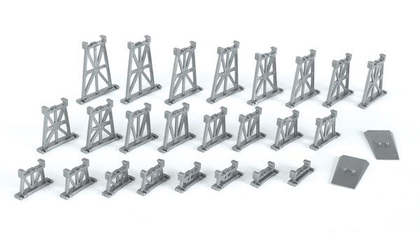 Bachmann 42523 N Bridges Graduated Trestle Set (26 Pieces) - NOT compatible with E-Z Track®