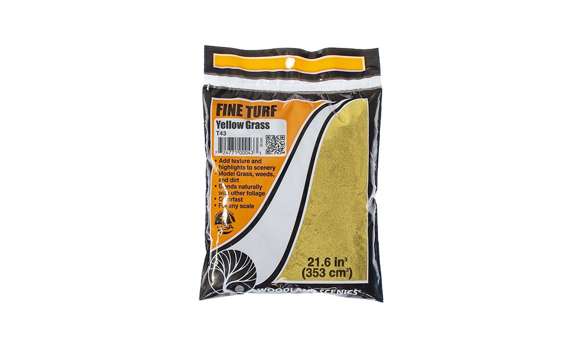 Woodland Scenics T43 - Fine Turf - Yellow Grass Bag