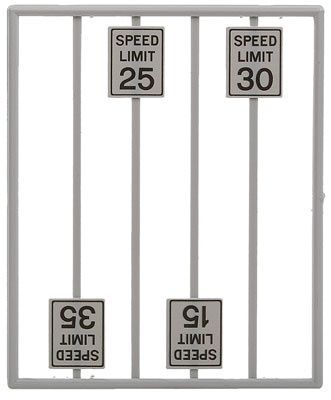 Tichy Train Group T2064 O Scale Low Speed Limit Signs 8pcs