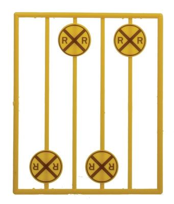 Tichy Train Group Modern Grade Crossing Advance Warning Signs #2061