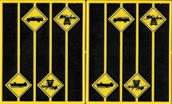 Tichy Train Group Firehouse and Low Vehicle Warning Signs #2084