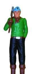 Model Power 7004-1 O Worker With Lighted Hard Hat Lighted Figure