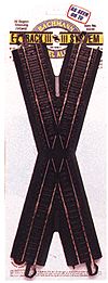 Bachmann 44440 HO 30 Degree Crossing- Black Roadbed