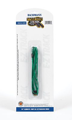 Bachmann HO 44598 E-Z Track Remote Switch Extension Wire Green - 10'