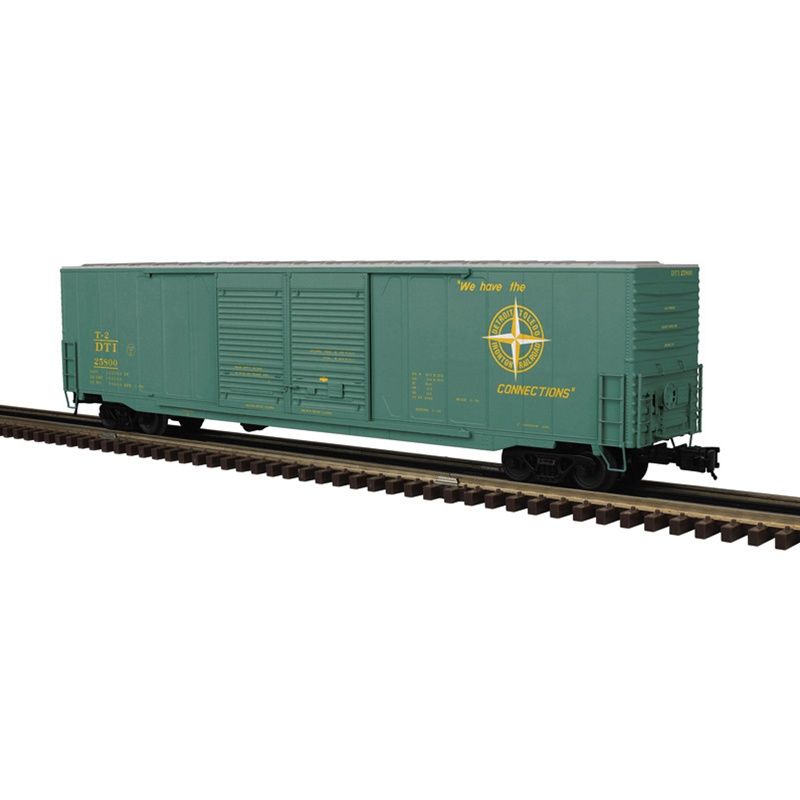ATLAS O MASTER 60' ACF AUTOPARTS DD BOX CAR - DETROIT, TOLEDO AND IRONTON (GREEN/YELLOW) - 3RL, Road Number: 25800
