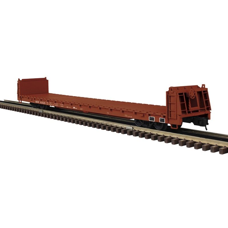 ATLAS O TRAINMAN 62' SHORT BULKHEAD FLAT CAR - COTTON BELT (SSW), Road Number: 87525