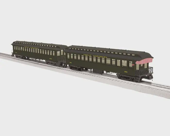 Lionel 2727030 O Great Northern Wood Passenger Two-Pack C