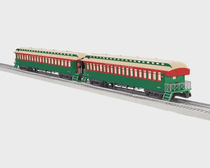 Lionel 2727110 - North Pole Central Wood Passenger Two-Pack C