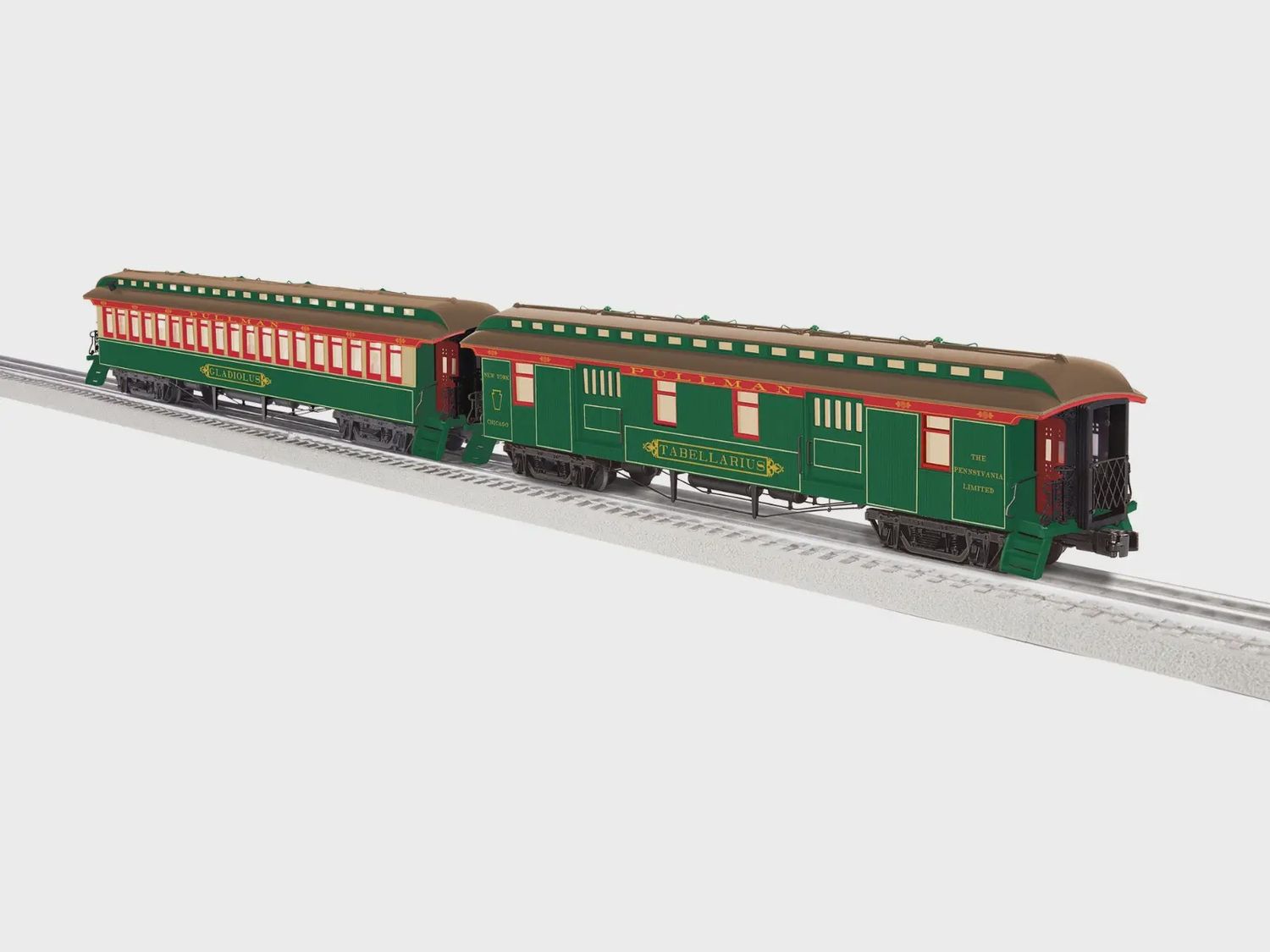 Lionel 2727130- Pennsylvania Yellow Kid  Wood Passenger Two-Pack A