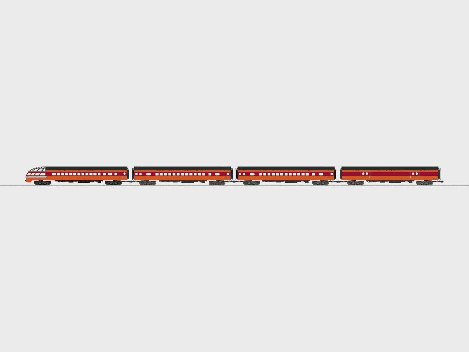 Lionel 2727310 - Milwaukee Road Hiawatha Aluminum 4 Pack (orange)
