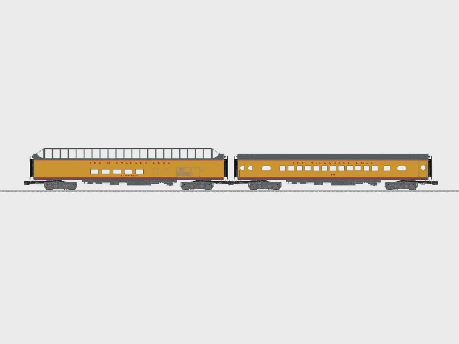 Lionel 2727350 - Milwaukee Road Hiawatha Aluminum 2 Pack (yellow)