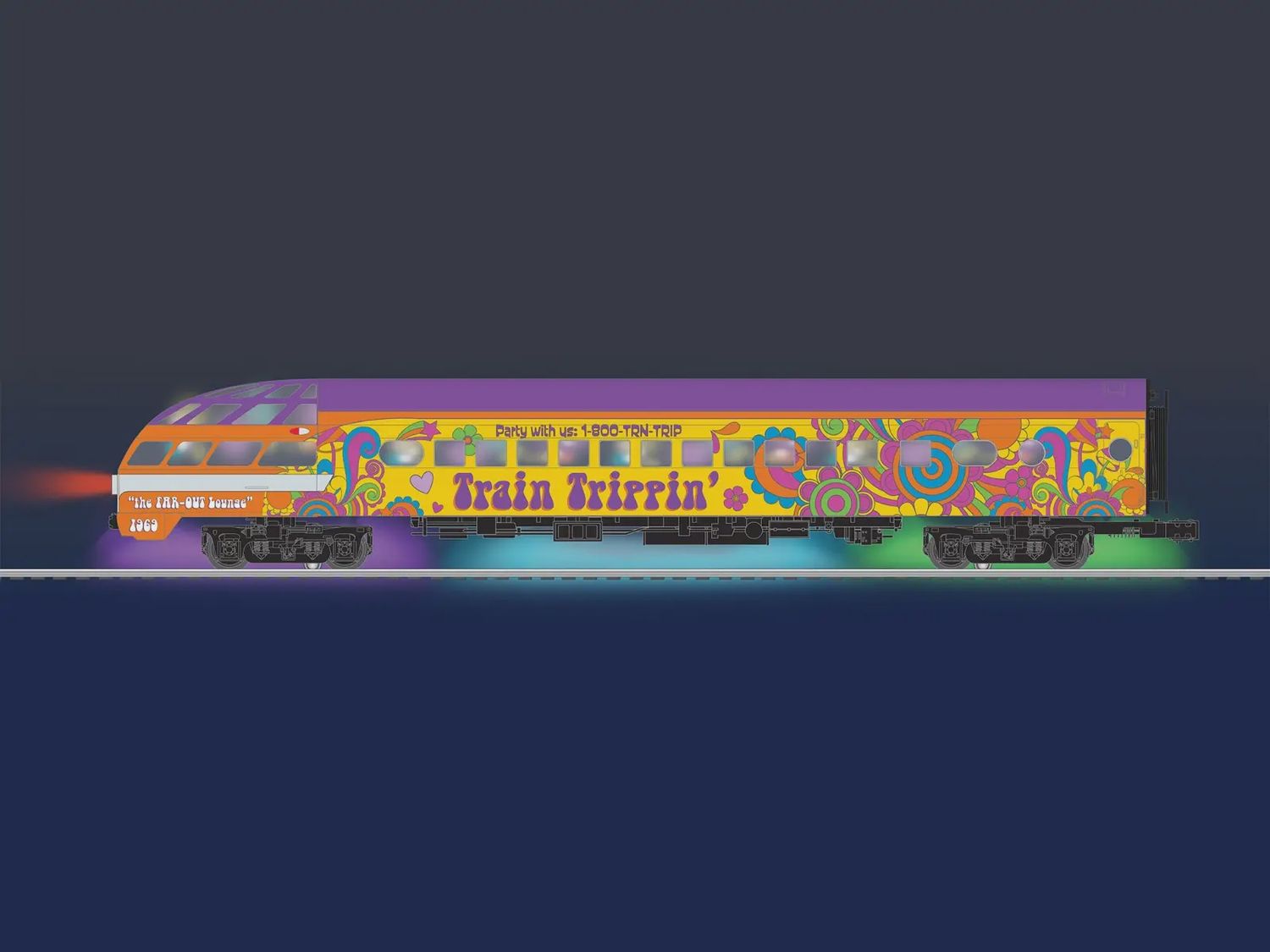 Lionel 2727470 - The Trippy Train Skytop Lounge