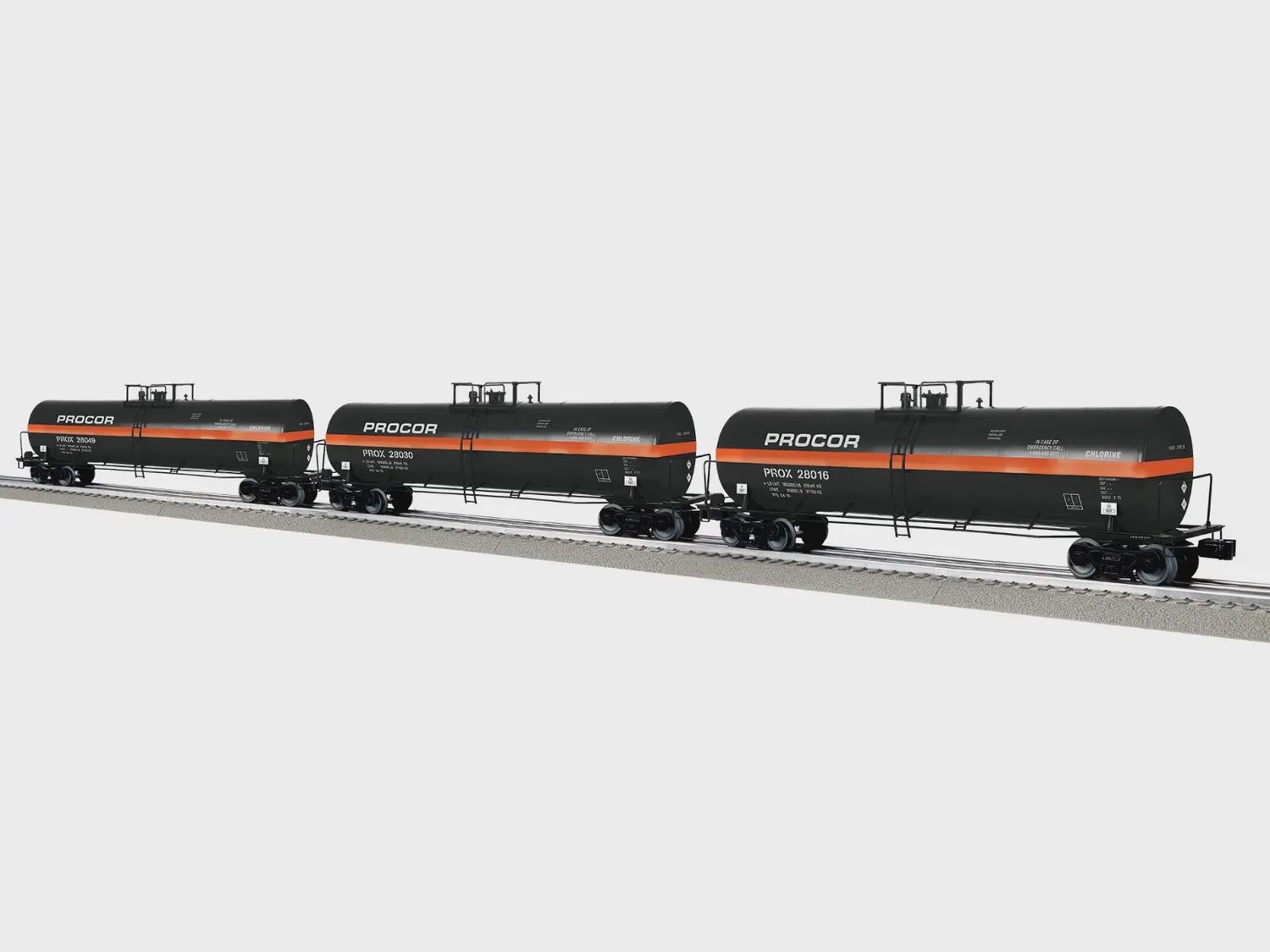 Lionel 2742110 - Procor 50' Tank Car 3 Pack