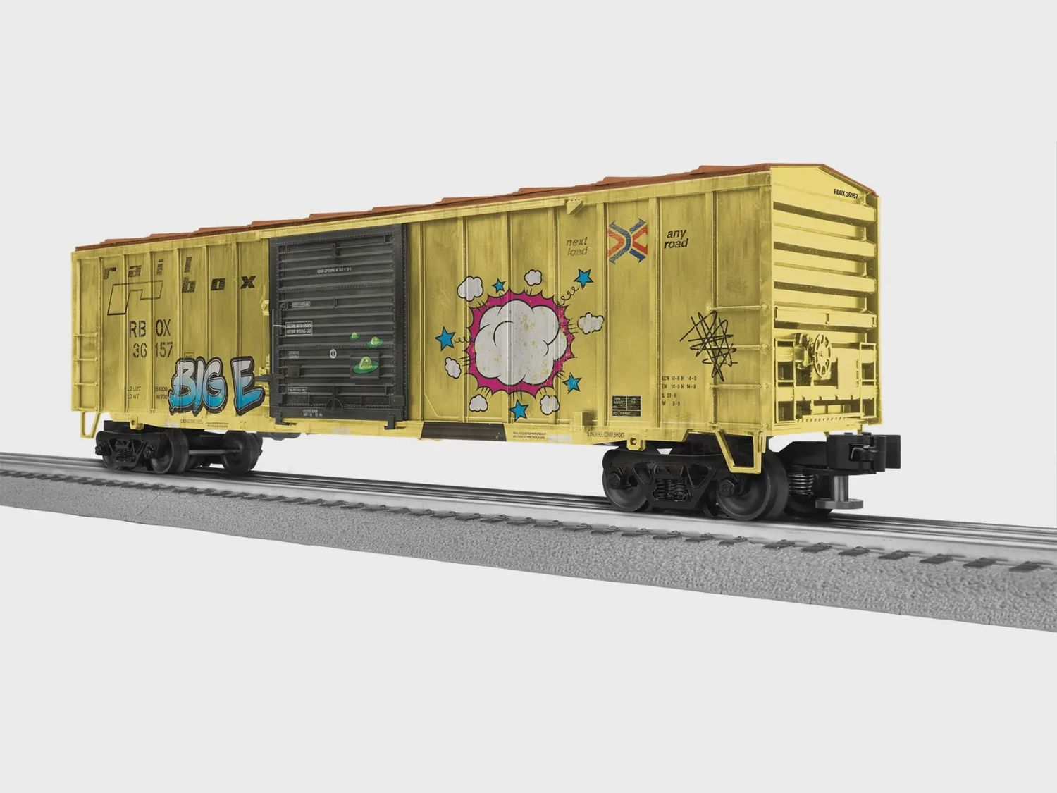 Lionel 2742142 - Weathered Railbox 50' Boxcar #36157