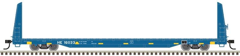 Atlas 20007957 -HO TRAINMAN BULKHEAD FLAT CAR HOLLIS &amp; EASTERN [HE] #16033
