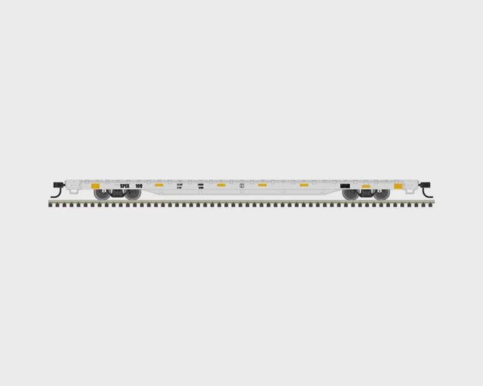 Atlas HO TRAINMAN 68' FLAT CAR SOUTHERN PARTS &amp; EQUIPMENT [SPEX], Road Number: 109