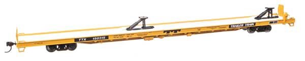 Walthers Mainline 910-5736 HO 89ft Channel Side Flatcar, Trailer-Train #150315