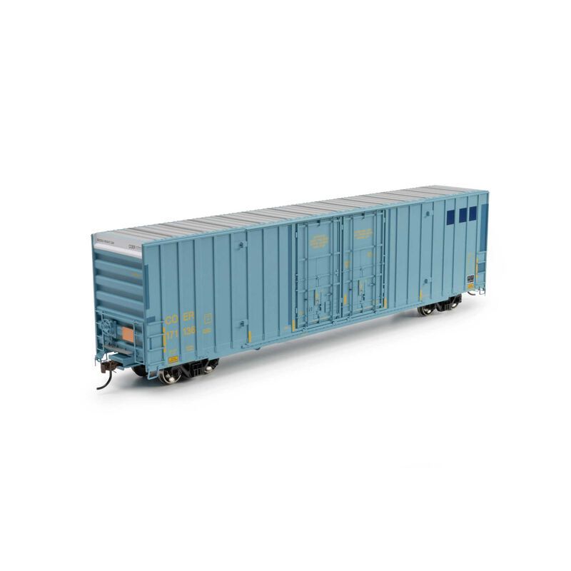 Athearn HO - 60' Gunderson High Cube Double Door Box Car - Primed For Grime COER, Road Number: 171136