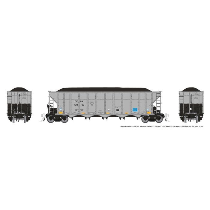 RAPIDO 169047-4 HO AutoFlood III Coal Hopper: DKPX: Single Car #730155