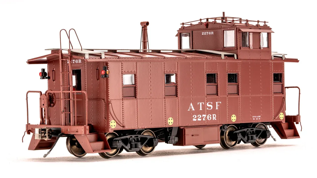 CLASS ONE MODEL WORKS- CB00204-Santa Fe Peaked Roof Caboose 2200s - Radio-ATSF 2276R