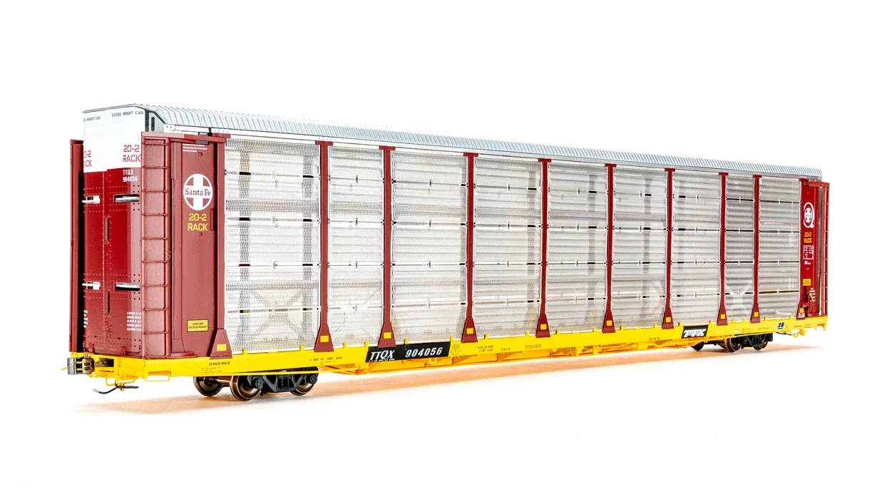 CLASS ONE MODEL WORKS FC00619 Thrall 20-2 Autorack - Type B - Santa Fe TTQX #903217