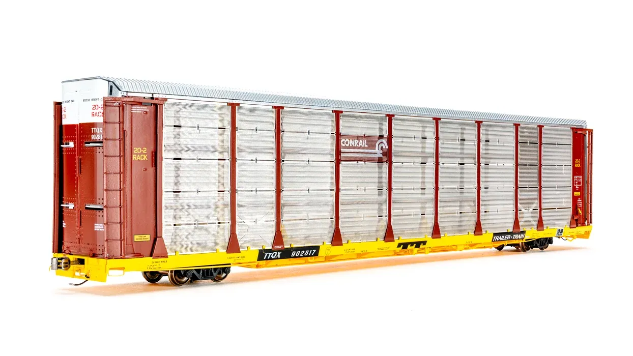 CLASS ONE MODEL WORKS FC00624 Thrall 20-2 Autorack - Type B - Conrail TTQX #902817
