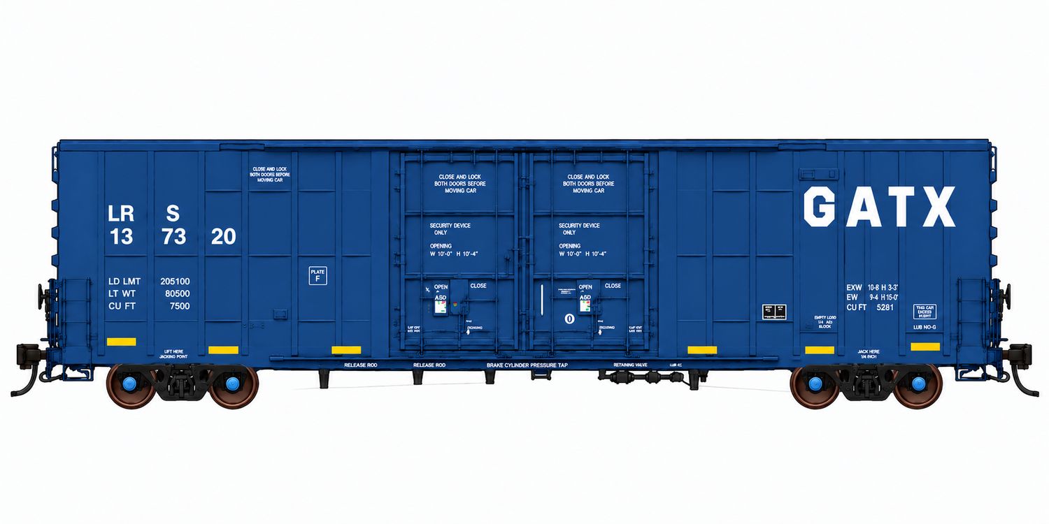 Golden Gate Depot Greenbrier 7550cf 60' Plate F Boxcars - GATX (LRS)