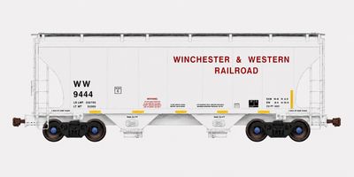 Golden Gate Depot - 39' Trinity 3281 2-Bay Hopper - Winchester &amp; Western