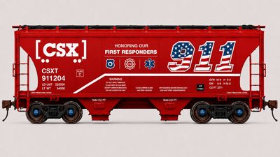 Golden Gate Depot - 39' 3281 Trinity 2-Bay Hopper - CSX Honoring our First Responders
