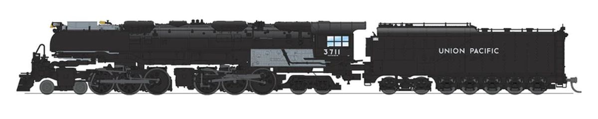 Broadway Limited 6983 - ALCo 4-6-6-4 'Challenger' (Paragon4 Sound/DC/DCC/Smoke) Union Pacific (UP) 3714 w/ wind wings - N Scale