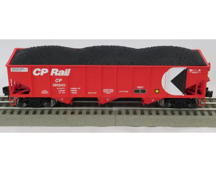 RMT 66255 O 70 ton 3-bay coal hopper with load CP Rail