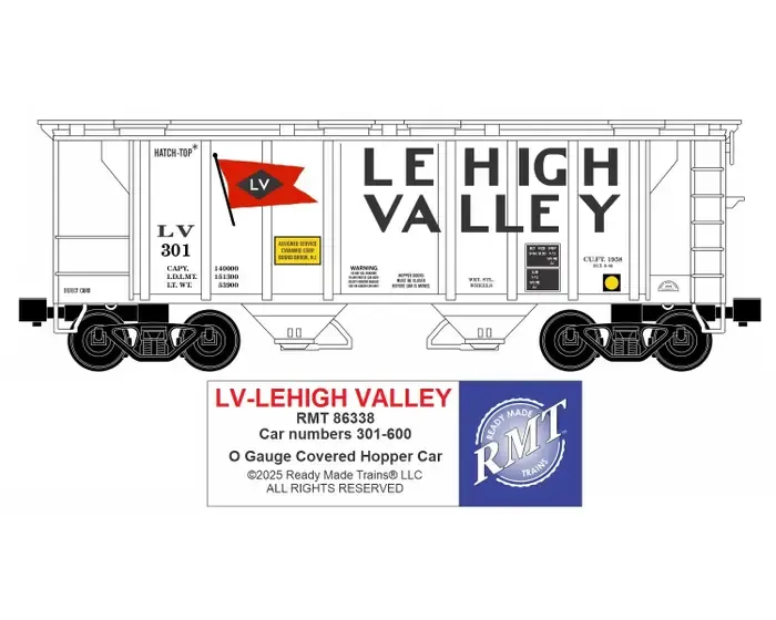 RMT 86338 2 Bay covered Hopper LV - LEHIGH VALLEY