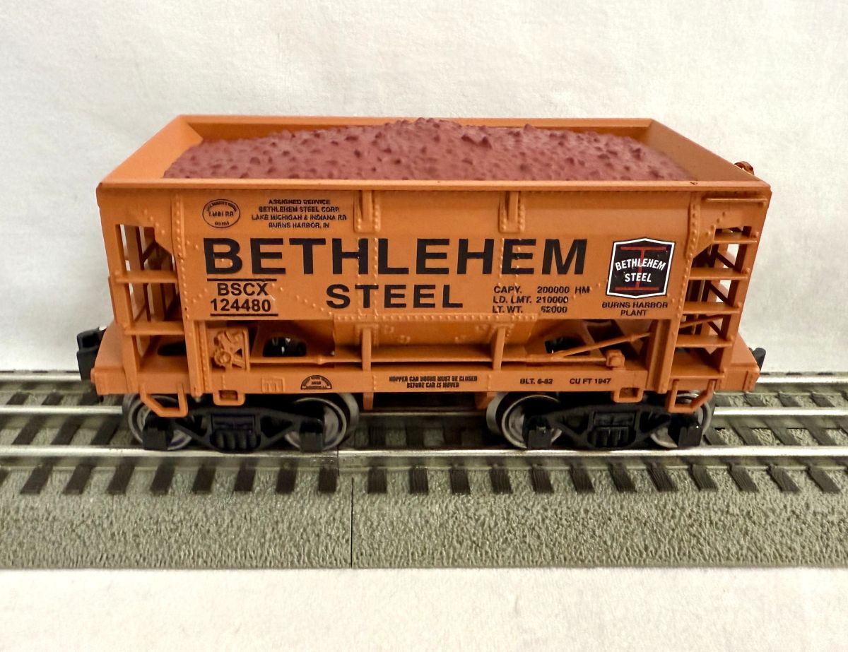 Ready Made Trains (RMT) 967198 O Gauge Ore Car - Bethlehem Steel Burns Harbor