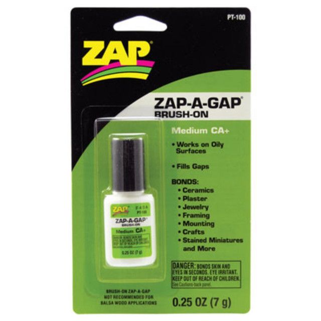 Zap 100 / PT-100 - Zap-A-Gap CA+ Brush-On -- 1/4oz 7.4mL