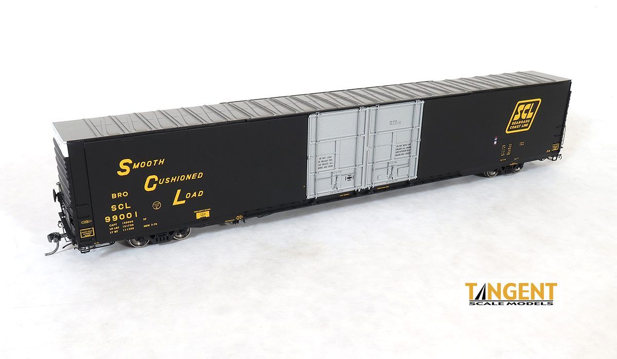Tangent - Seaboard Coast Line (SCL) “Delivery 1970” Greenville 86′ Double Plug Door Box Car, Road Number: 99001