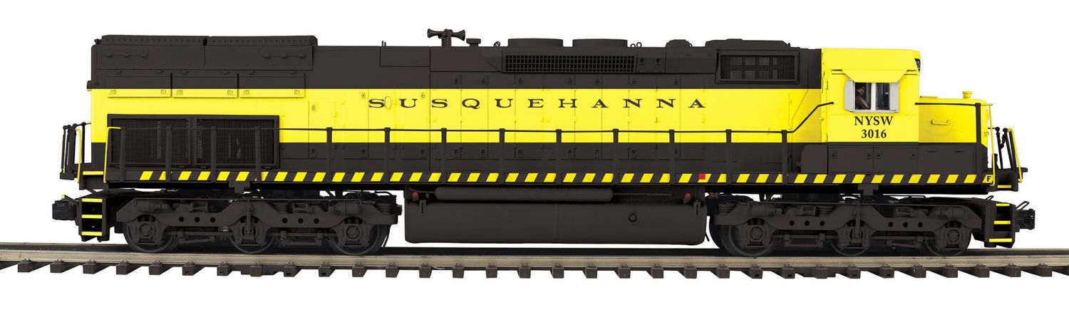 MTH 20-22120-1 O Scale Premier Susquehanna SD40T-2 Tunnel Motor Diesel Engine w/Proto-Sound 3.0 (Hi-Rail Wheels)