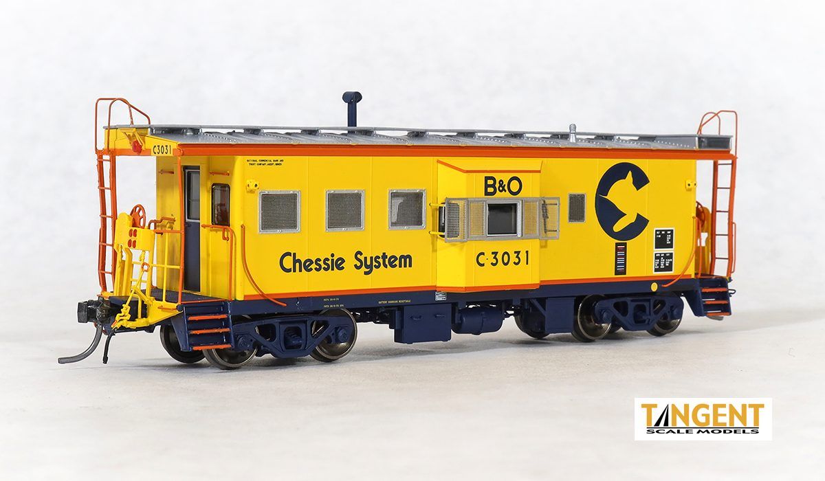 Tangent - Chessie System (B&amp;O) “1979+” ICC B&amp;O I-18 Steel Bay Window Caboose #C-3031