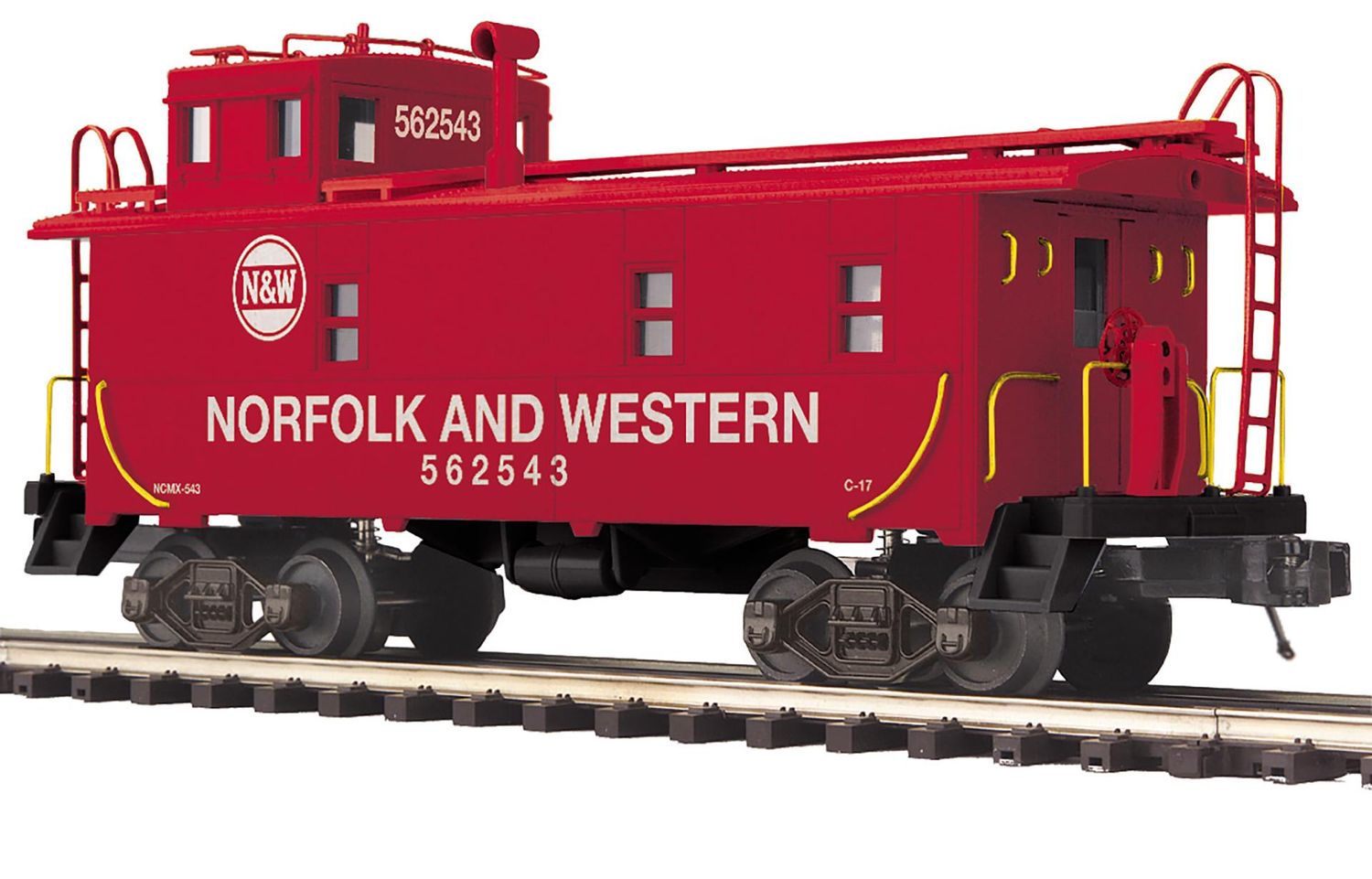 MTH 20-91869 O Scale Premier Norfolk &amp; Western Steel Caboose, Road Number: 562543