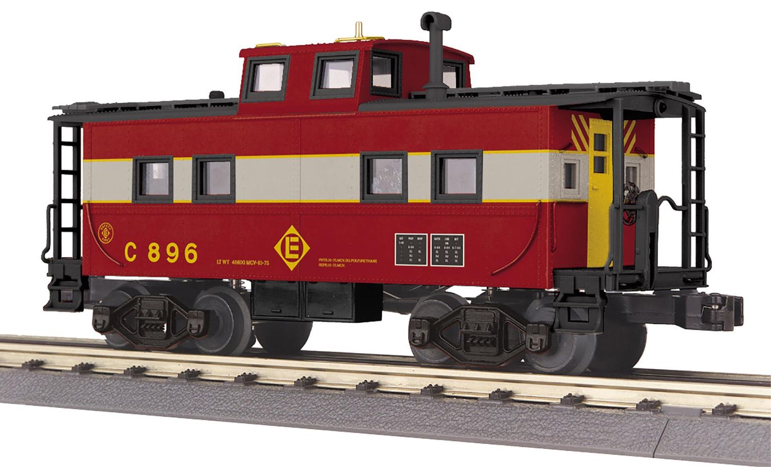 MTH RailKing 30-77418 -  Erie Lackawanna Steel Caboose C896
