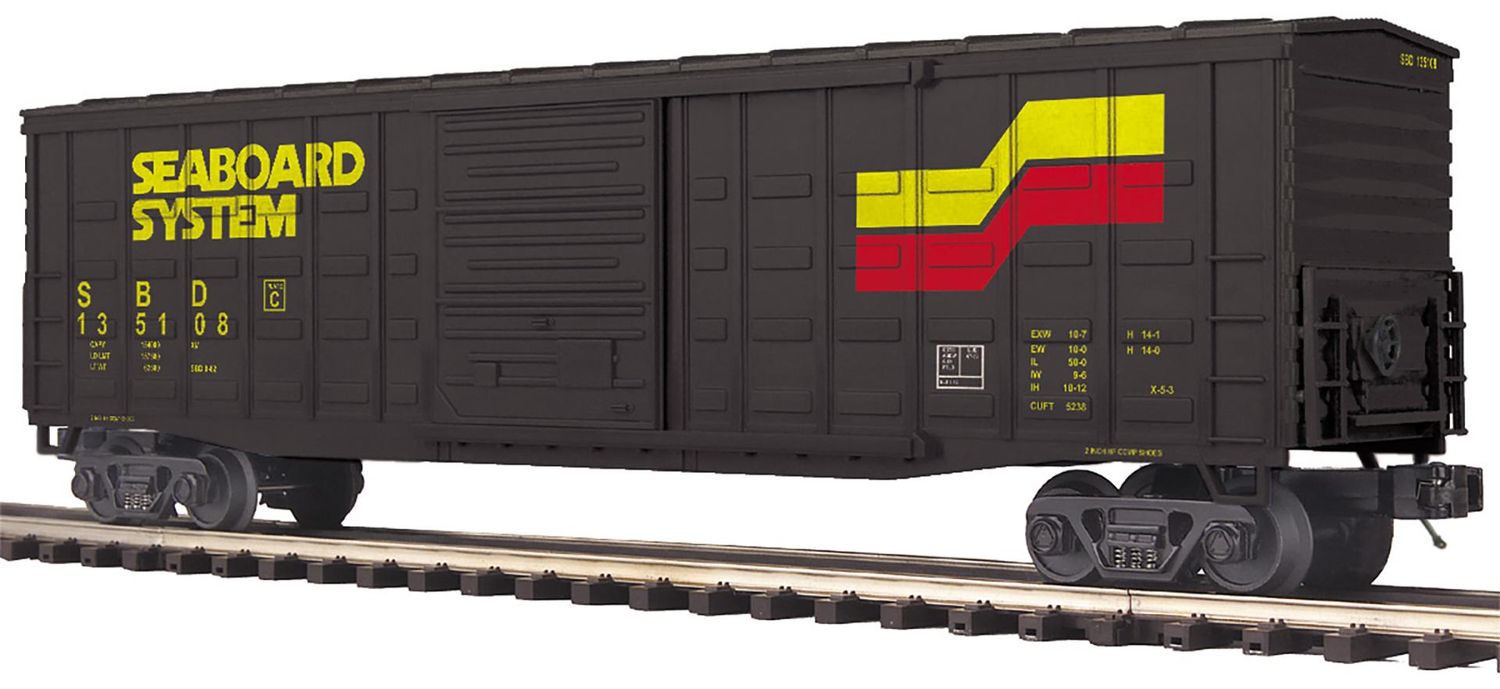 MTH 20-99478 O Scale Premier Seaboard 50’ Waffle Box Car, Road Number: 135108