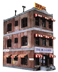 Life-Like Products Part # 433-1339 Belvedere Downtown Hotel -- Kit - 5-1/2 x 2-1/2" 14 x 6.4cm