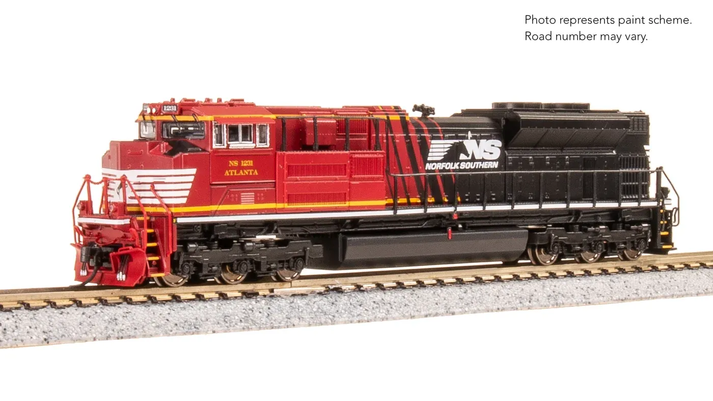 BROADWAY LIMITED 9987 - EMD SD70ACE, NS 1231 "ATLANTA", OFFICE CAR SPECIAL, PARAGON4 SOUND/DC/DCC, N