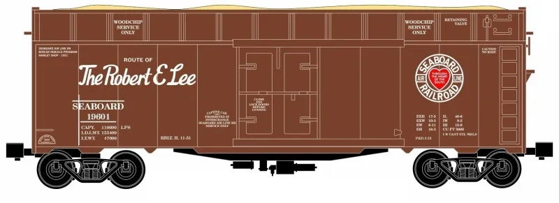 Ready Made Trains (RMT) 86482 O Scale Woodchip Car - Seaboard Air Line SAL