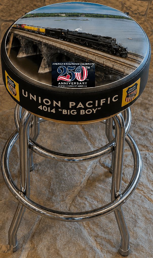 READY MADE TRAINS UNION PACIFIC RR #4014 Rockville Bridge – Going Home! America’s 250th Birthday Heritage