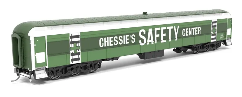 BROADWAY LIMITED 9931 Railroad Instruction Car, Chessie's Center CSC-1, HO Scale